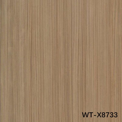 ผงไม้ประเภทใหม่ระดับสูง วอลนัทธรรมชาติ Wt-X8733 สีน้ําตาลตรง 2250 มม สําหรับหน้าตู้ E0 เกรดโรงงาน
