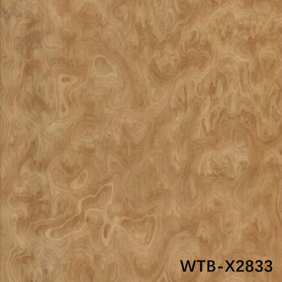 ผสมผสานไม้ฟาเนียร์วาลนัท บอร์ล WTB-X2833 ความหนา 0.45 มม ปรับแต่งเพื่อตกแต่งโรงแรม