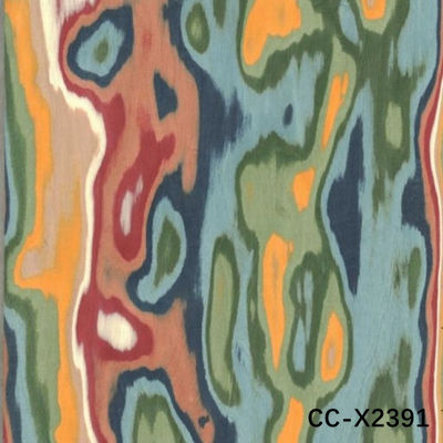สูงสุด Custom Man Made Wood Veneer หลายสี ปรับแต่ง 0.45-0.5 มม ไม่ PVC