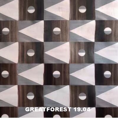 พาร์เก็ตศิลปะ พาร์เก็ตไม้ 2500 * 640 มิลลิเมตร งานมือ แบบคงที่ สามารถปรับแต่งงานศิลปะ Splicing สําหรับกระดาษผนัง