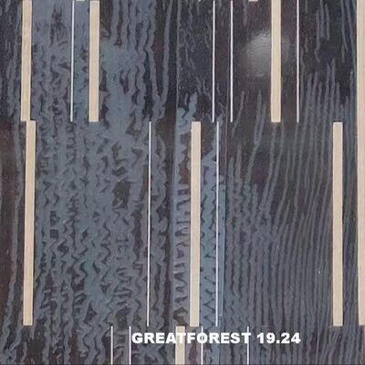 ศิลปะปาร์เก้ไม้วีเนียร์สมมาตร Collage รูปแบบเรขาคณิตที่อุดมไปด้วยสีภาพวาดไม้ 0.55 มม.