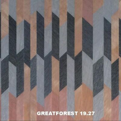 ศิลปะปาร์เก้ไม้วีเนียร์สมมาตร Collage รูปแบบเรขาคณิตที่อุดมไปด้วยสีภาพวาดไม้ 0.55 มม.