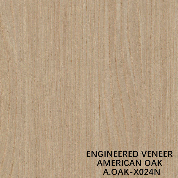 จำลอง Natural American White OAK X024N แผ่นไม้อัดไม้สำหรับประตูและ Windows ISO