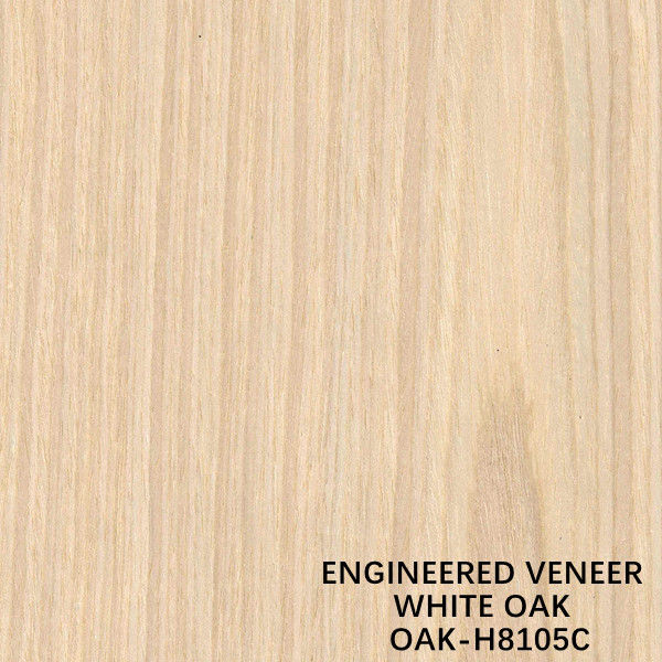 White Oak H8105C Man Made Crown Cut 3100mm ไม้วีเนียร์ไม้เอ็นจิเนียร์ยอดนิยมสำหรับประตู