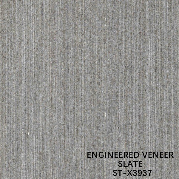 Recon Slate Wood Veneer Walnut X3937 Standard Size 0.15-0.6mm Thickness ราคาดีสำหรับประตูและหน้าต่าง China Make