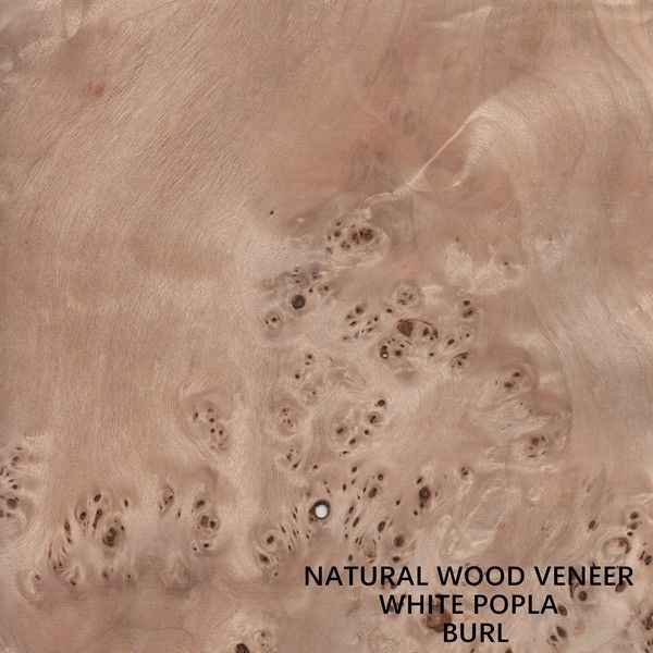 ยุโรปไม้วีเนียร์ Poplar ธรรมชาติ Mapa Burl Grain คุณภาพสูงความหนา 0.5 มม. สำหรับเครื่องดนตรี