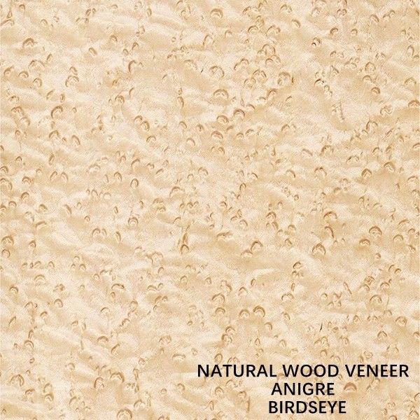 ไม้วีเนียร์เมเปิ้ลธรรมชาติอเมริกัน Birdseye Maple ความหนา 0.5 มม. คุณภาพดีสำหรับเฟอร์นิเจอร์และเครื่องดนตรี