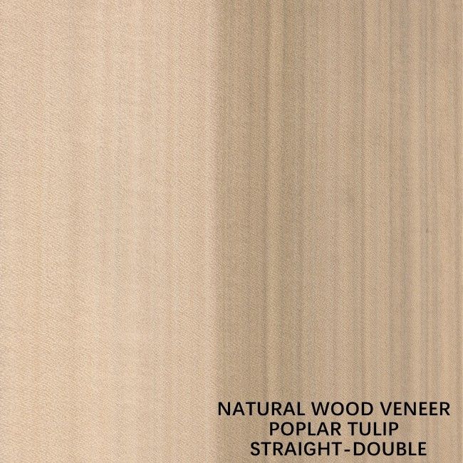 American Natural Poplar Wood Veneer Quarter Cut Double Colour for Decoration