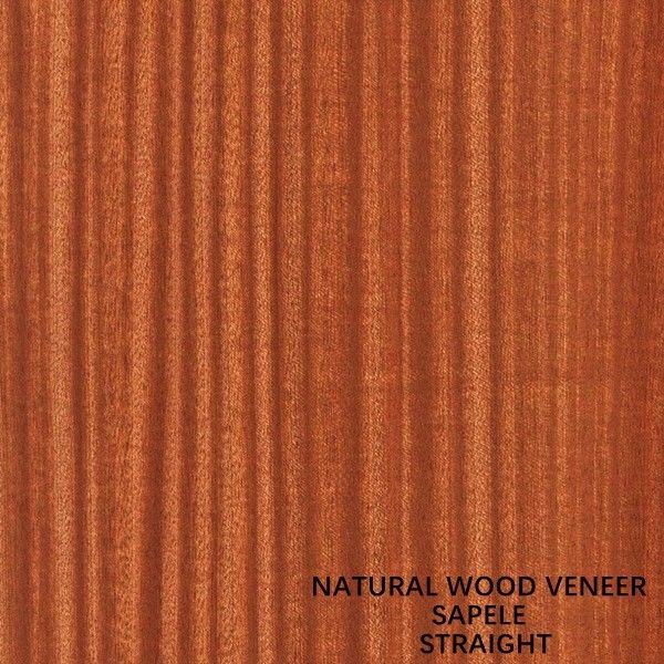 Quarter Cut Straight วีเนียร์ไม้ Sapele ธรรมชาติแอฟริกาสำหรับผิวหน้าและพื้นปาร์เก้