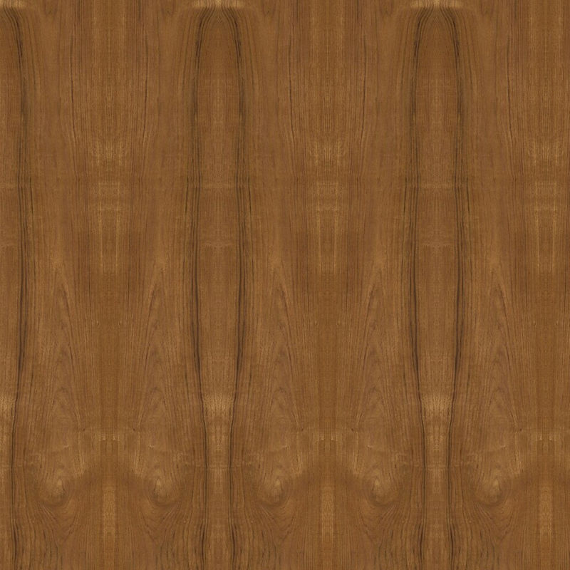 ไม้วีเนียร์ไม้สักธรรมชาติมงกุฎไม้อัดแฟนซีไม้อัด Mdf Chipboard เฟอร์นิเจอร์ฐานกระดาน 2440 2745 มม. ความยาว