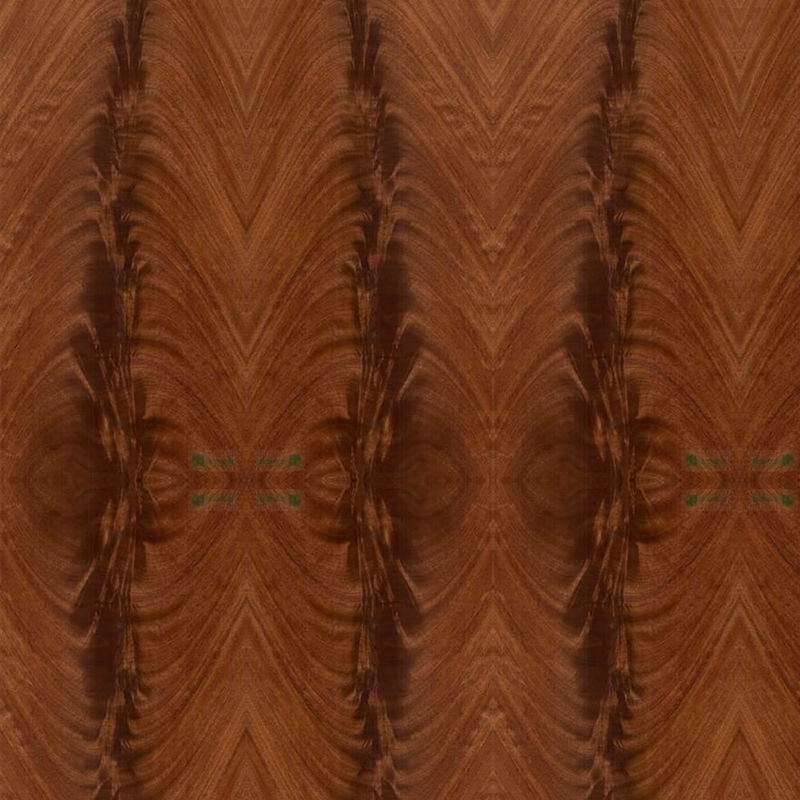 การตกแต่งโรงแรมวีเนียร์ไม้มะฮอกกานีธรรมชาติ Un Normal Crotch Grain ที่มนุษย์สร้างขึ้น