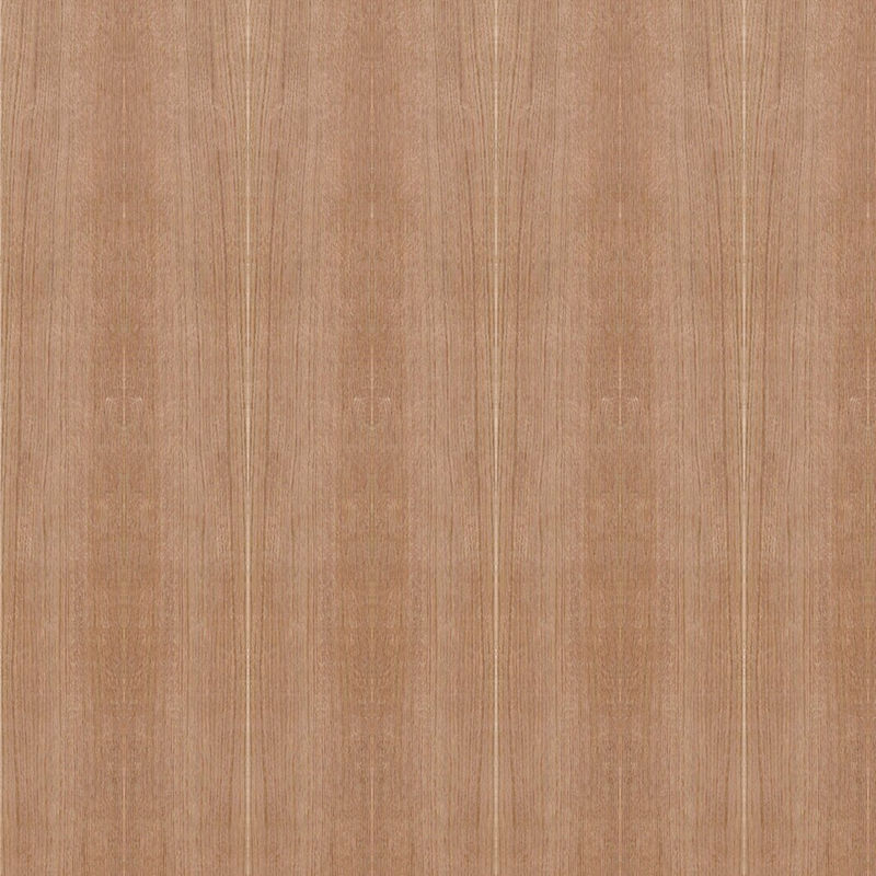 ไม้วีเนียร์ไม้โอ๊คสีแดงธรรมชาติแฟนซี Mdf / Chipboard เม็ดตรงสำหรับแผงตู้ความยาว 2440/2745 / 3050 มม