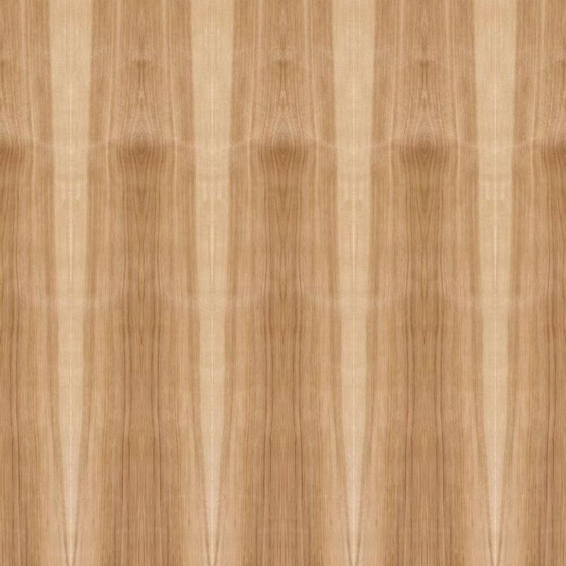 วีเนียร์ไม้ฮิกคอรีธรรมชาติเผชิญพิเศษ Bicolor Straight Grain 2440 / 2745mm