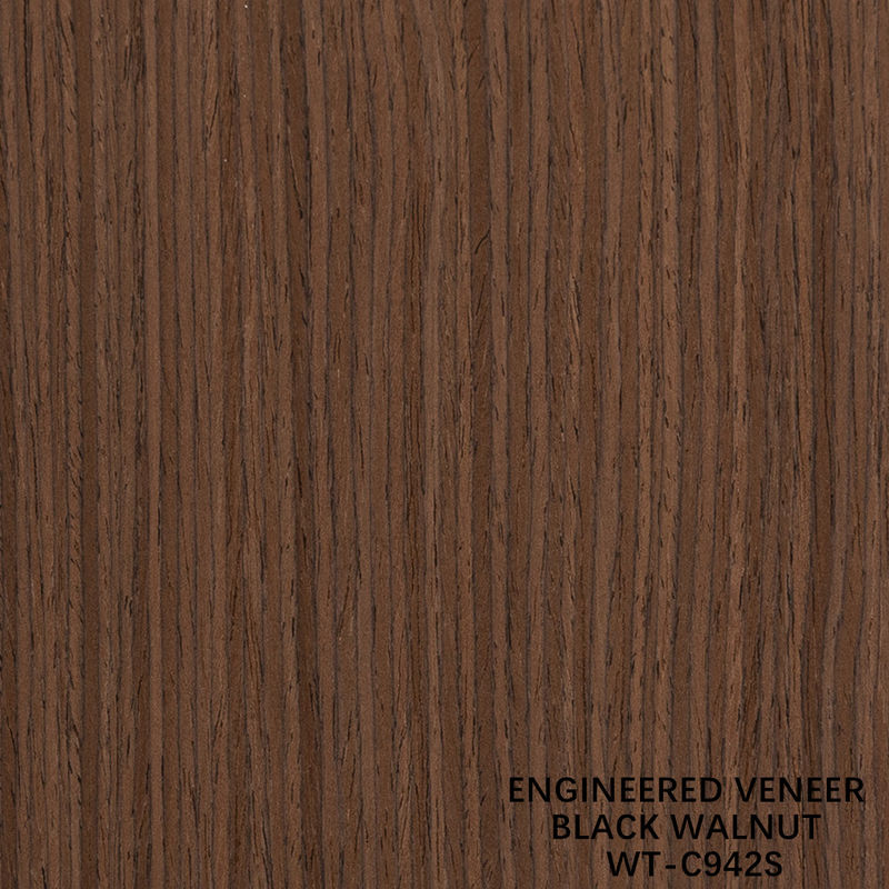 การออกแบบไม้หญ้า Walnut Veneer ตัดสี่เหลี่ยม สูงเมล็ด 942s / 943s สําหรับประตูภายใน