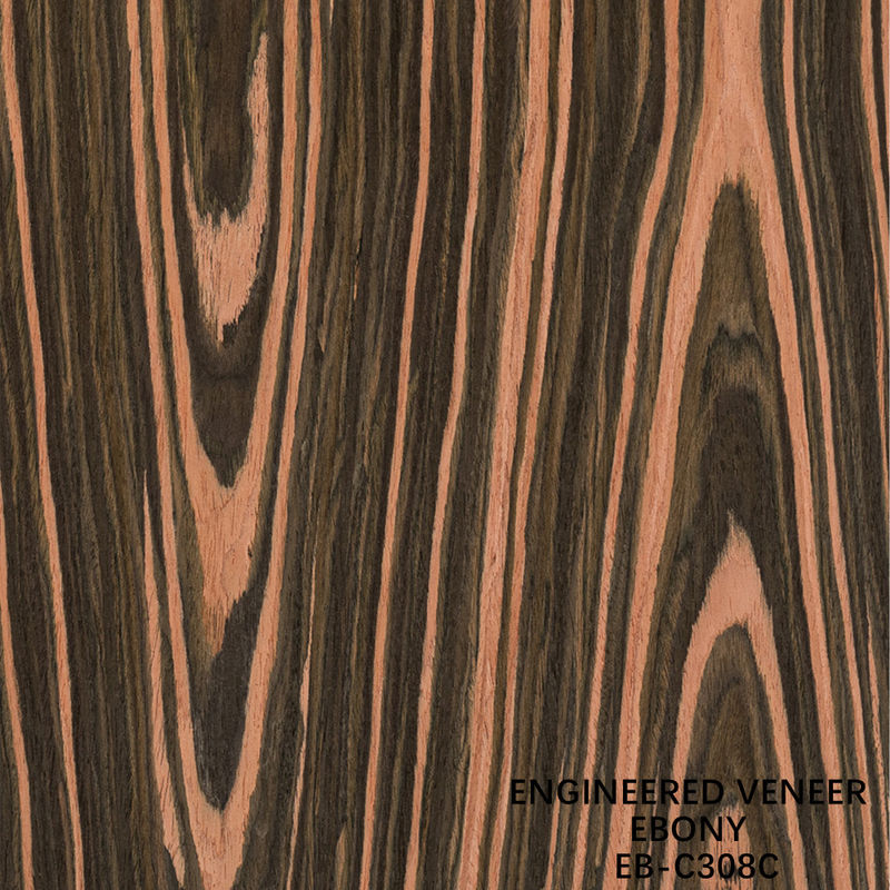 ผสมผสานผงไม้วิศวกรรมถักมงคล Ebony 0.15-0.60mm ความหนาสําหรับภายในรถ