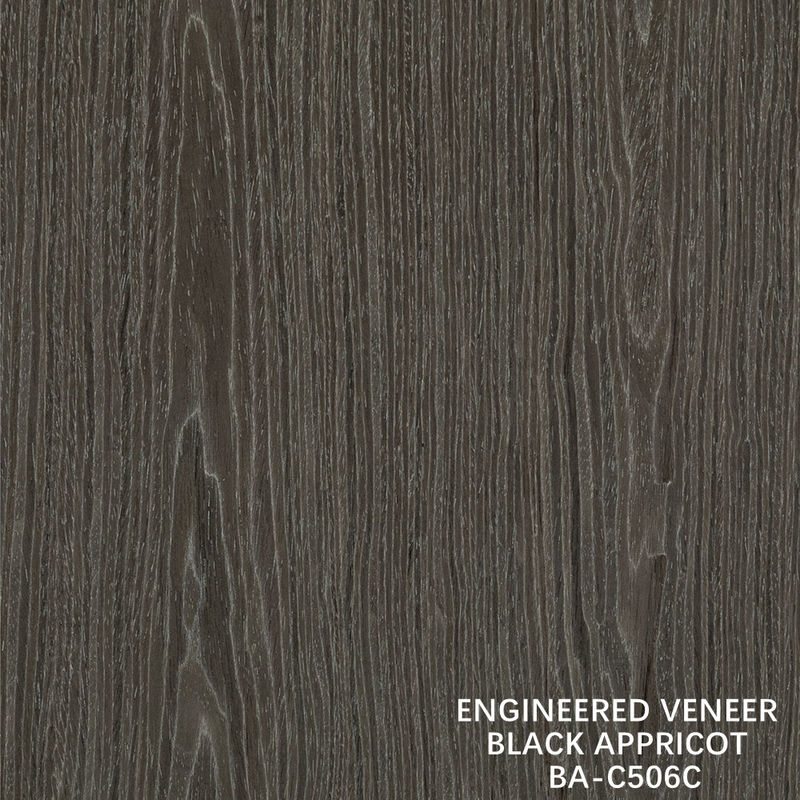 ด้านบน A การออกแบบไม้ veneer ล้าง ดํา Apricot ราชกุหลาบเมล็ดสีเข้ม สําหรับตกแต่งตู้โรงแรม