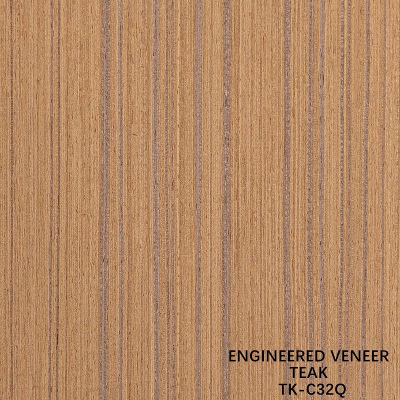 ตัดสี่ส่วนของเทควิศวกรรม veneer 2500 * 640 มม ขนาดปกติเมล็ดตรงสําหรับตกแต่งโรงแรม