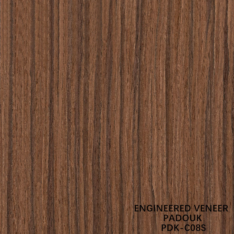 แฟนซีวิศวกรรมไม้ veneer ของ Quandong ความหนา 0.18-0.6 มม สําหรับตกแต่งโรงแรมสามารถกําหนดเอง