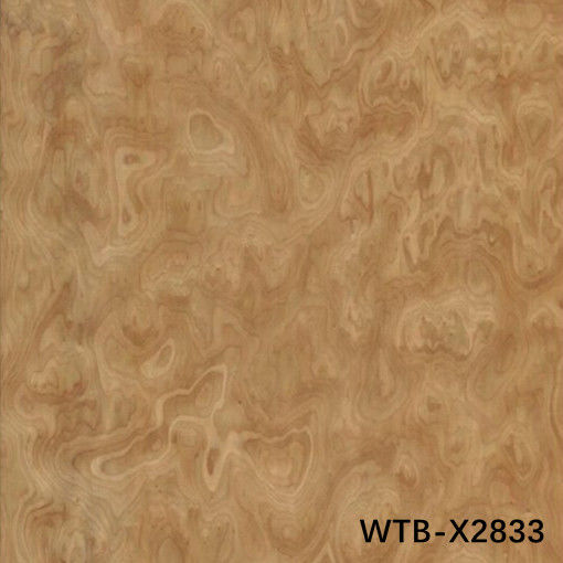 ผสมผสานไม้ฟาเนียร์วาลนัท บอร์ล WTB-X2833 ความหนา 0.45 มม ปรับแต่งเพื่อตกแต่งโรงแรม