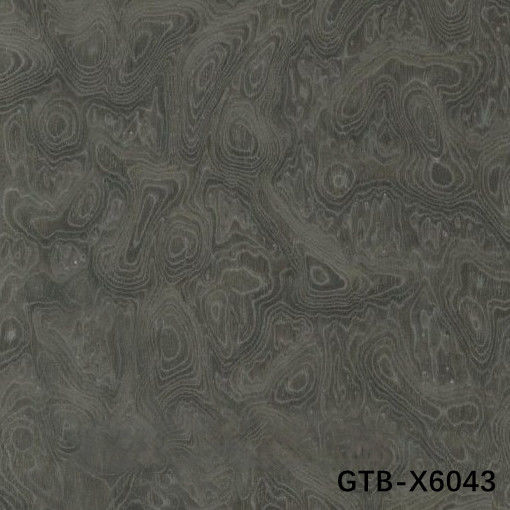 ซิมูเลนท์ ไม้ฟูเนียร์ของต้นไม้สีเทา Burl GTB-X6043 ขนาดยาว 2850 มิลลิเมตร Fleeced Back สําหรับปานล์ผนังโรงแรม