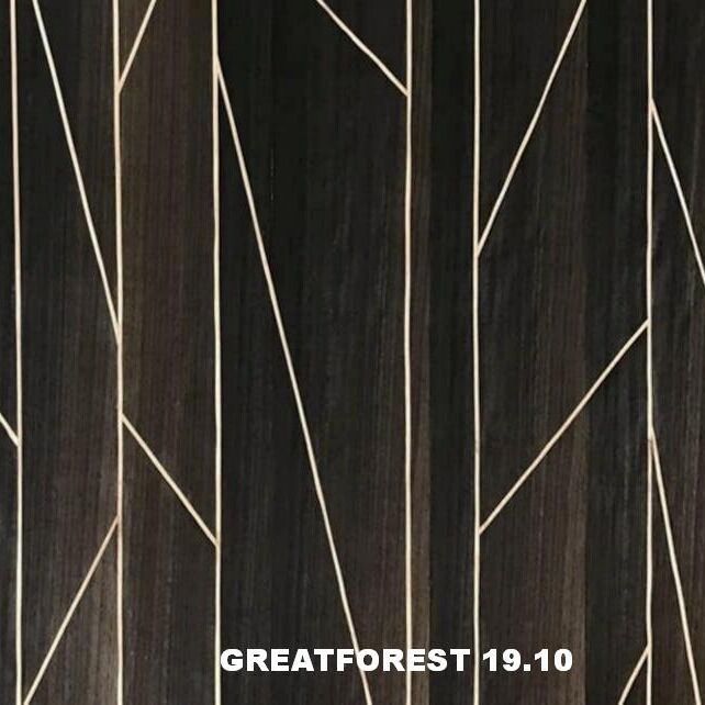 แผ่นไม้วีเนียร์ไม้ปาร์เกต์เชิงศิลปะ ความรู้สึกทางสุนทรียภาพเรขาคณิต รูปทรงเรขาคณิตยอดนิยม ความหนา 0.50 มม. สำหรับประตูไม้