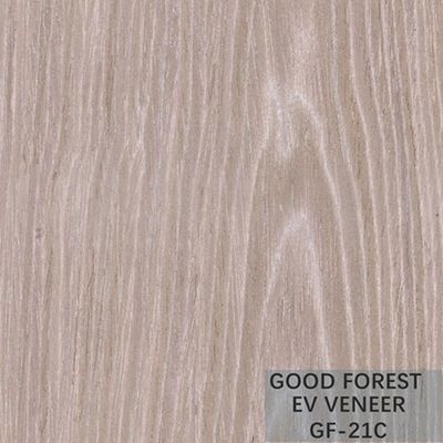 ไม้วีเนียร์แปรรูปสีเงิน Apricot Grain Crown Cut Wood สำหรับไม้อัดแฟนซี