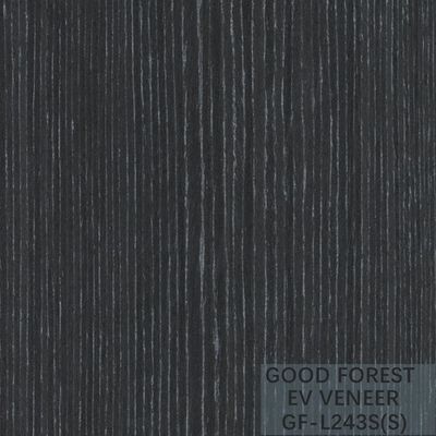 EV Reconstituted Ebony Veneer แผ่นวีเนียร์ลายไม้สีเงินแวววาว FSC