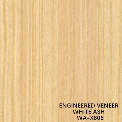 ไม้วีเนียร์ไม้แอชธรรมชาติตกแต่งสร้างใหม่ WA-X806 Fineline Grain Handicrafts