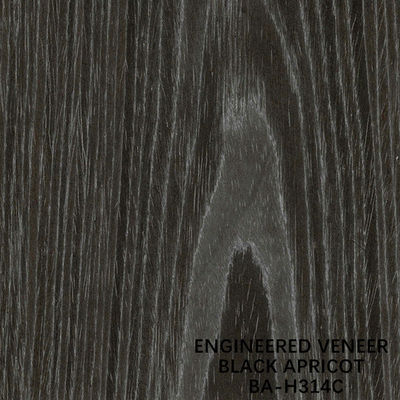 เฟอร์นิเจอร์ไม้วีเนียร์ไม้แอปริคอทสีดำ H314C Flat Cut Crown Grain 2500-3100mm