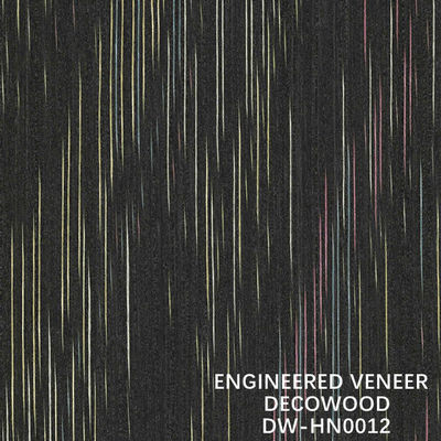 เนื้อผงไม่เรียบร้อย การออกแบบ Decowood Veneer HN0012 สําหรับตกแต่งโรงแรม 2500 * 640 มม ขนาดมาตรฐาน