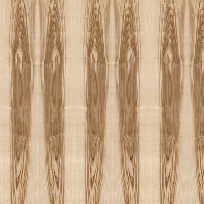 MDF แฟนซีบอร์ด Natural Ash Oliver Wood Veneer Crown Grain 9mm/18mm Thickness Standard Size Can Be Paint-Free