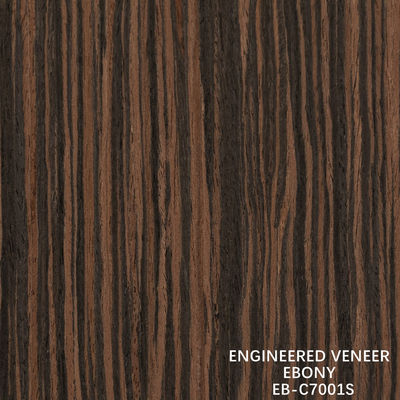 ไม้วีเนียร์ไม้ดำอีโบนีลายตรงแบบ Quarter Grain สำหรับตกแต่งโรงแรมและตู้ EB-C7001S / 7064S