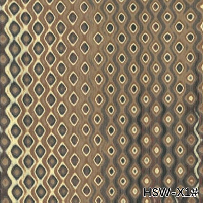 ผนังไม้ประกอบใหม่ระดับสูง ผนังไม้สี่เหลี่ยม Hollow Wood HSW-X1# เนื้อที่ไม่เรียบ 3100mm สําหรับโรงงานตกแต่งโรงแรม