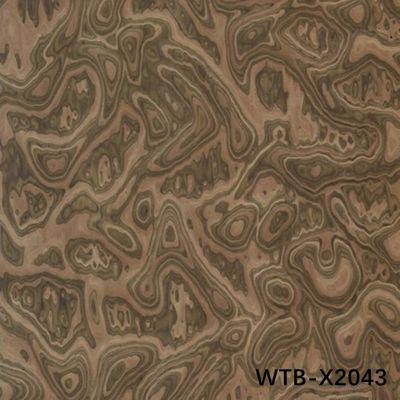 ผงไม้ประเภทใหม่ 2500 * 640 มิลลิเมตร ตัดสไลส์ของไม้ Burl สําหรับประตูภายในสามารถสําเนาลูกค้าตัวอย่าง X2043/X2082/X2833/X8008/X3388
