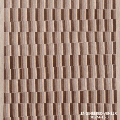 3D Recon Wood Veneer 3DZM-L5.0 สําหรับกระเป๋าตู้หน้าภายในผนัง